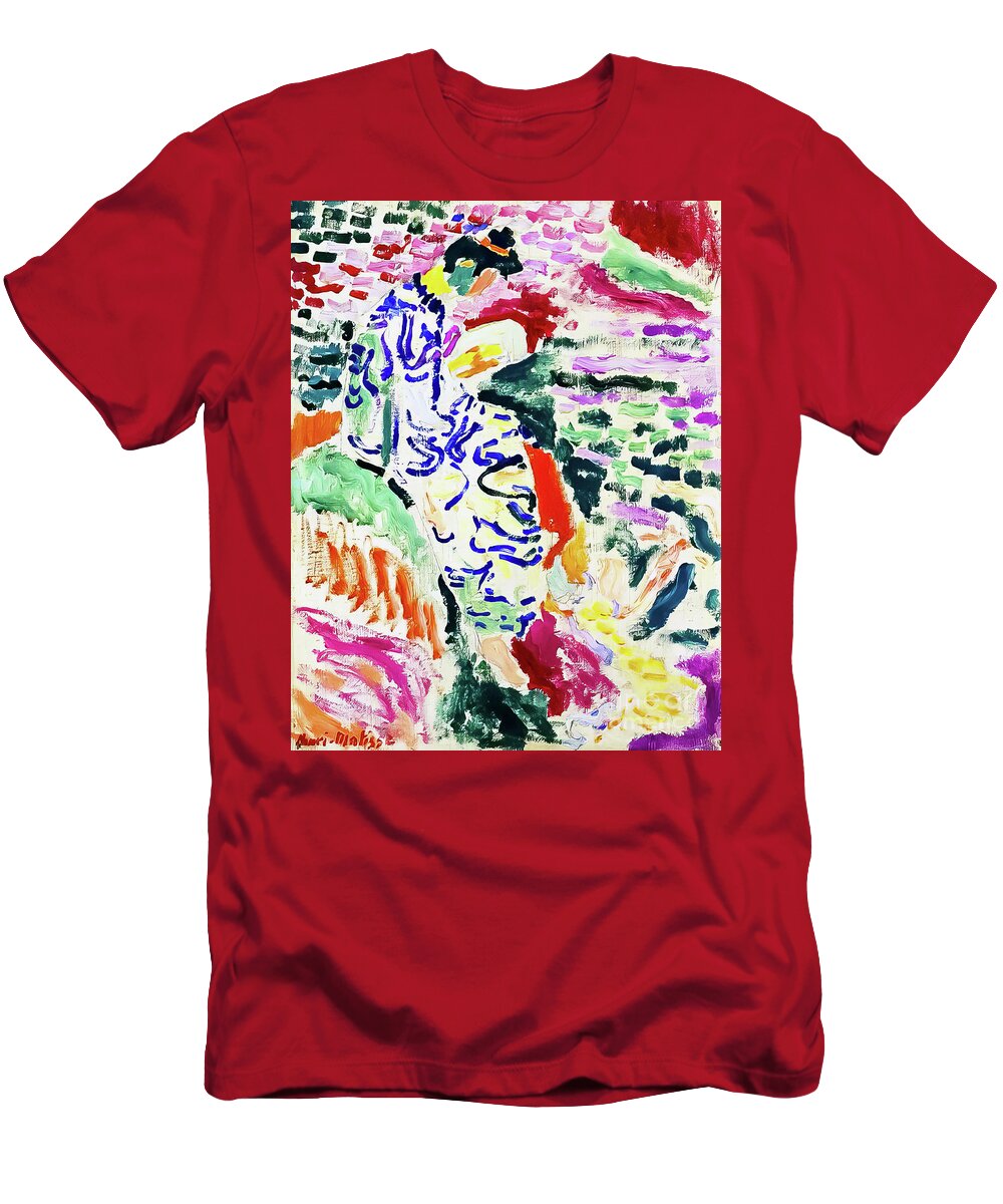 Woman Beside The Water T-Shirt featuring the painting Woman Beside the Water by Henri Matisse 1905 by Henri Matisse