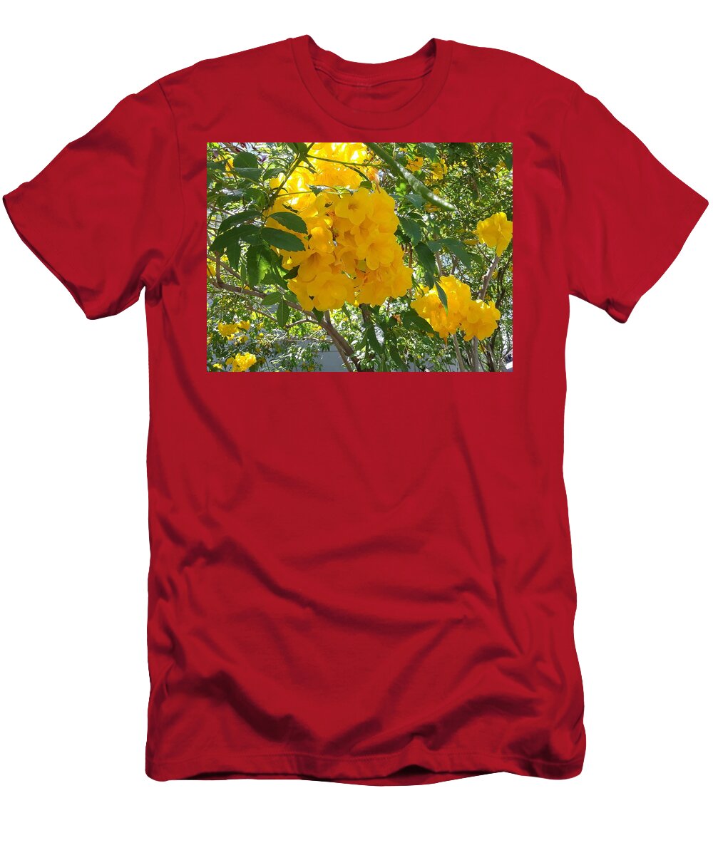 Yellow T-Shirt featuring the photograph Yellow Buttercup Blossom by Ma Udaysree