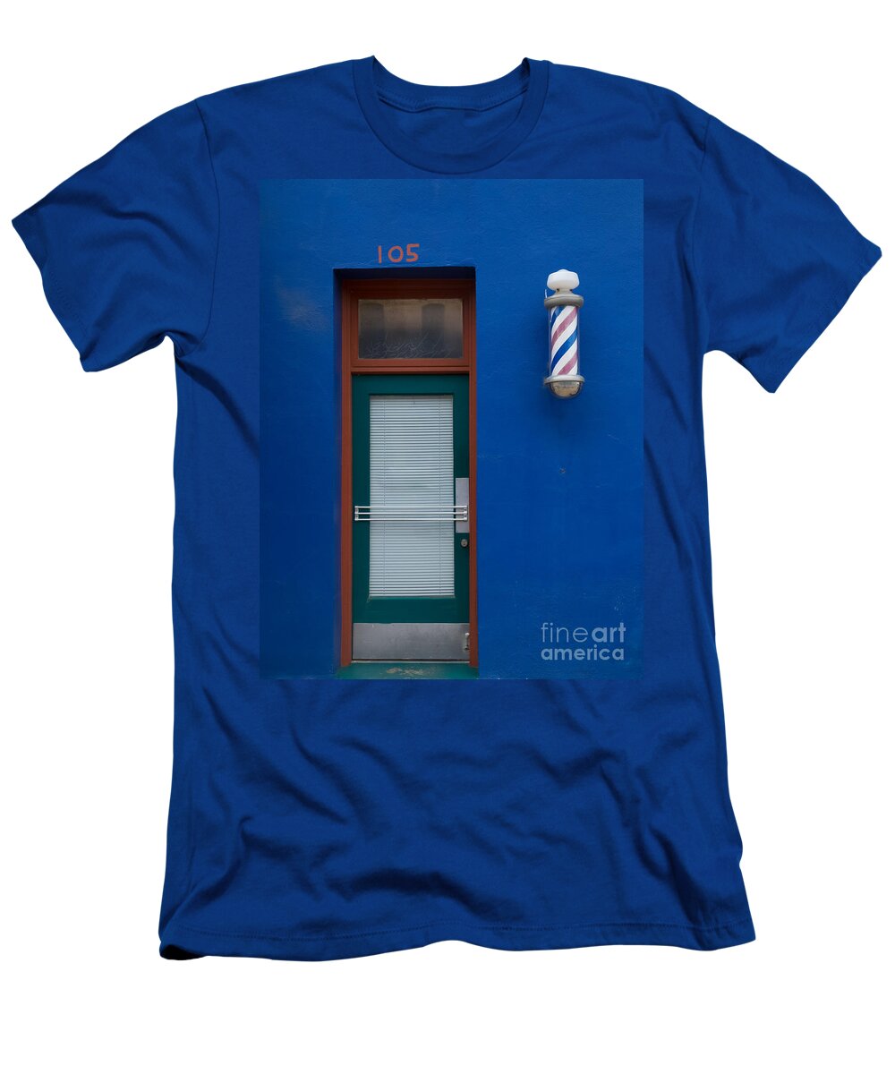 105 T-Shirt featuring the photograph Barber Shop, 105 E. Main Street by Bridget Calip