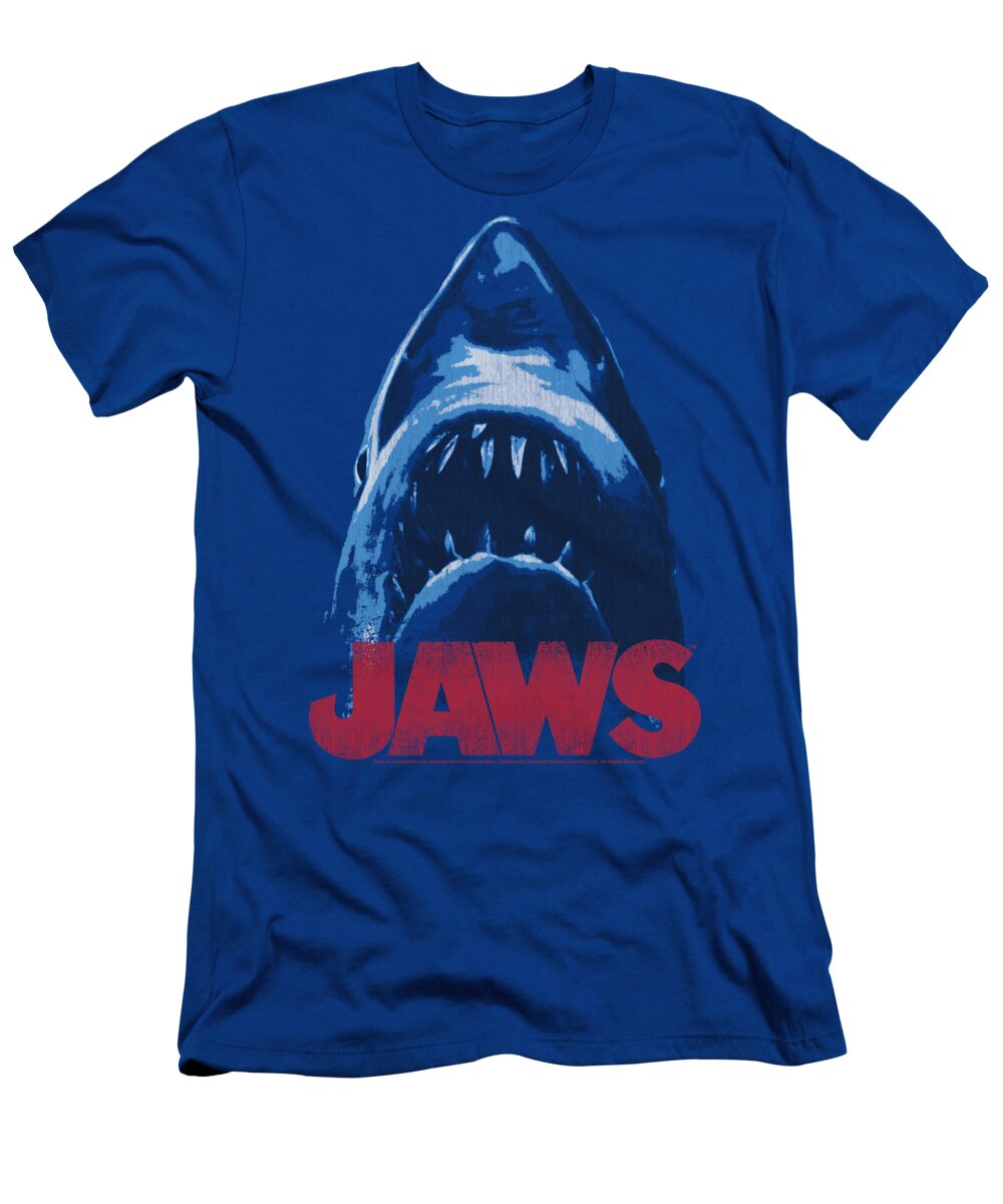 Jaws T-Shirt featuring the digital art Jaws - From Below by Brand A