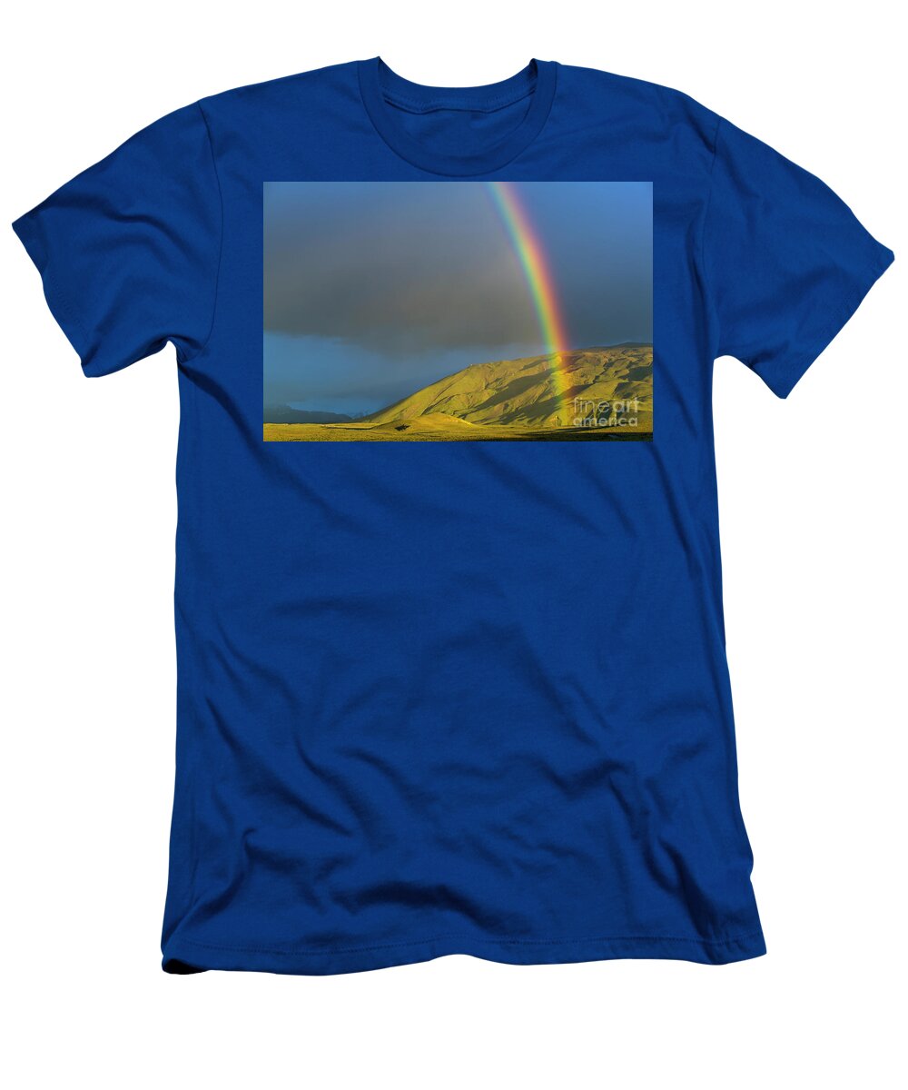 00346029 T-Shirt featuring the photograph Rainbow Los Glaciares National Park by Yva Momatiuk John Eastcott