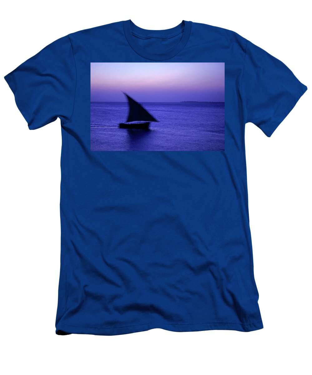 Africa T-Shirt featuring the photograph Swahili Lateen Sailed Dhow Sailing #1 by Robert Caputo