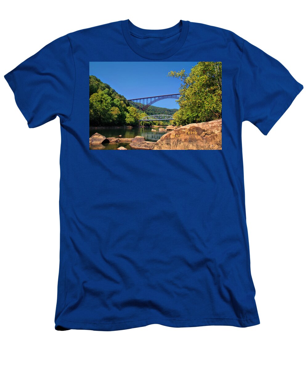 New River Gorge Bridge T-Shirt featuring the photograph New River Gorge Bridge #8 by Mary Almond