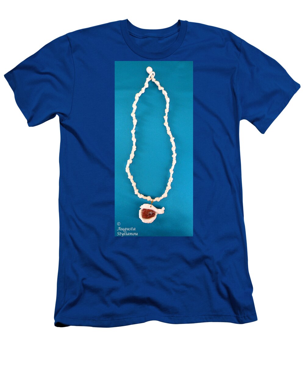 Augusta Stylianou T-Shirt featuring the jewelry Aphrodite Gamelioi Necklace #22 by Augusta Stylianou