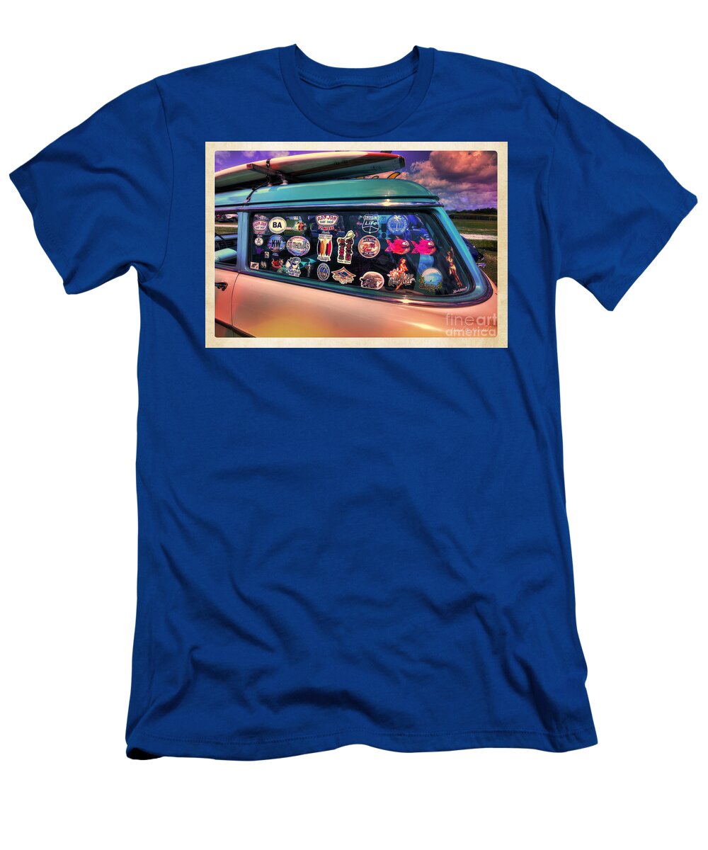 56 Chevy T-Shirt featuring the photograph 1956 Chevy Wagon by Arttography LLC