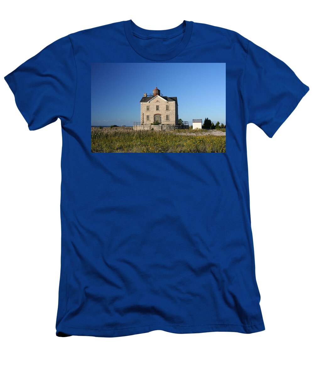 East Hampton T-Shirt featuring the photograph Cedar Point by Karen Silvestri