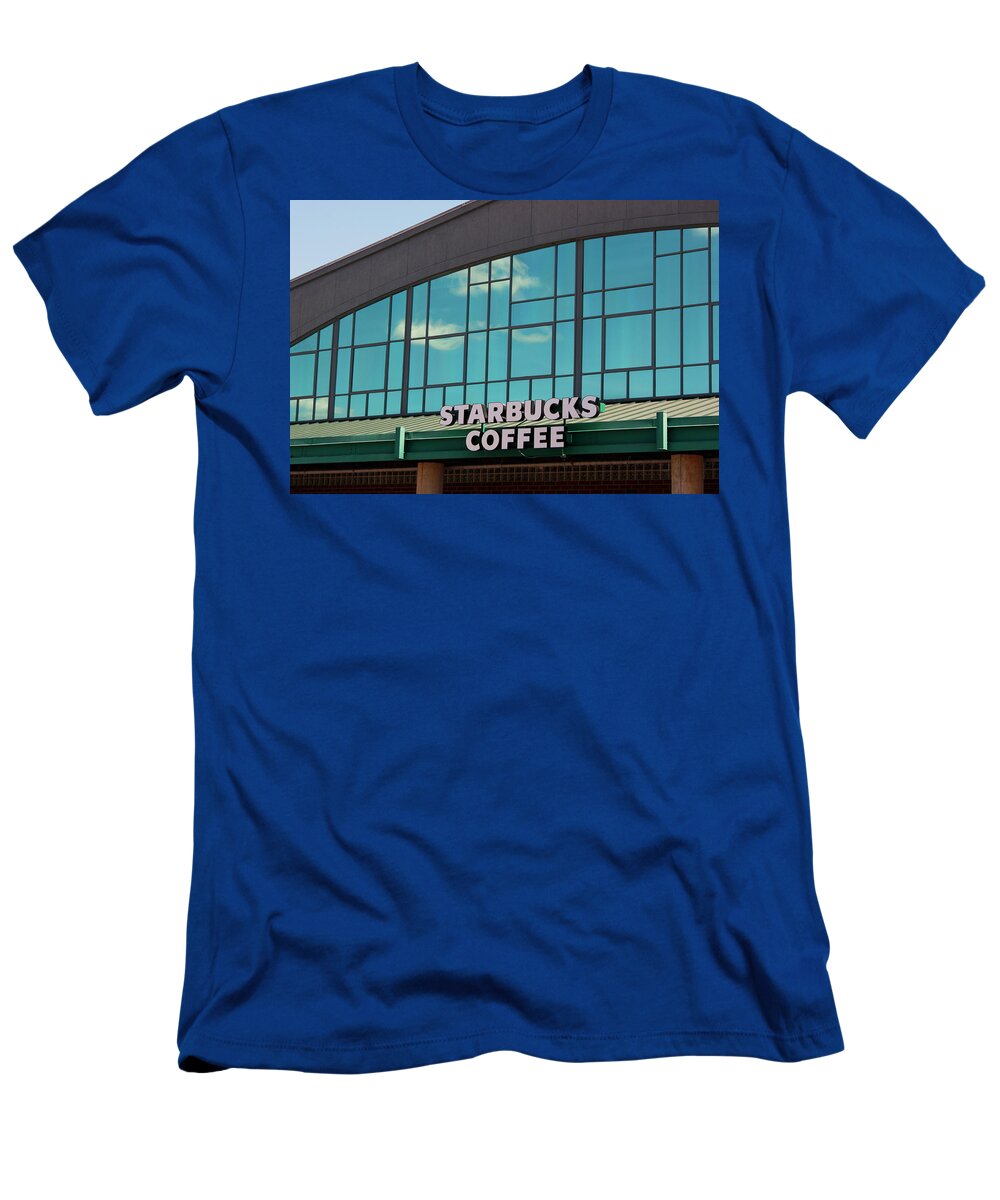 Photograph T-Shirt featuring the photograph A Blue Sky Day in the Neighborhood by Suzanne Gaff