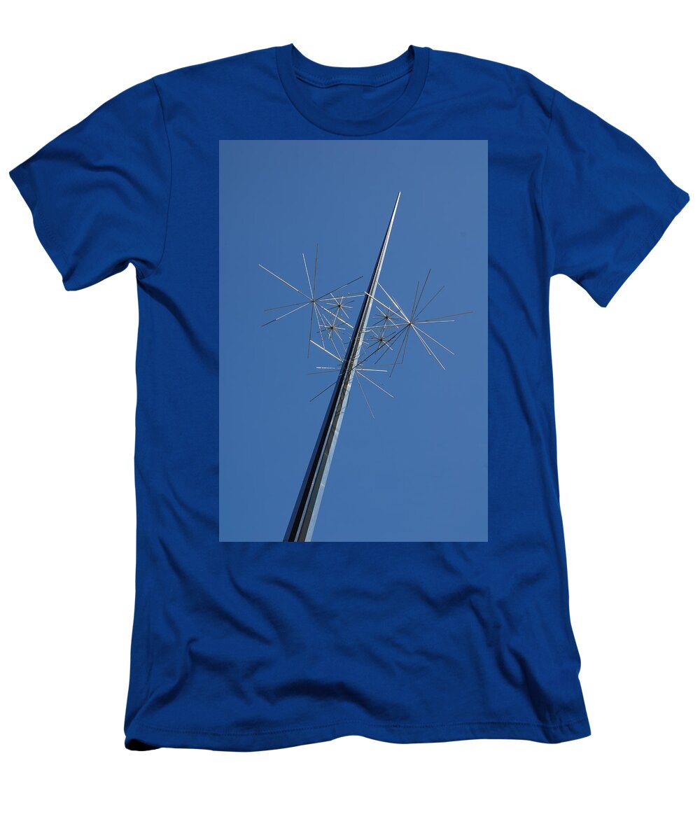 Air And Space Museum T-Shirt featuring the photograph Air and Space Museum Art Spire by Kenny Glover