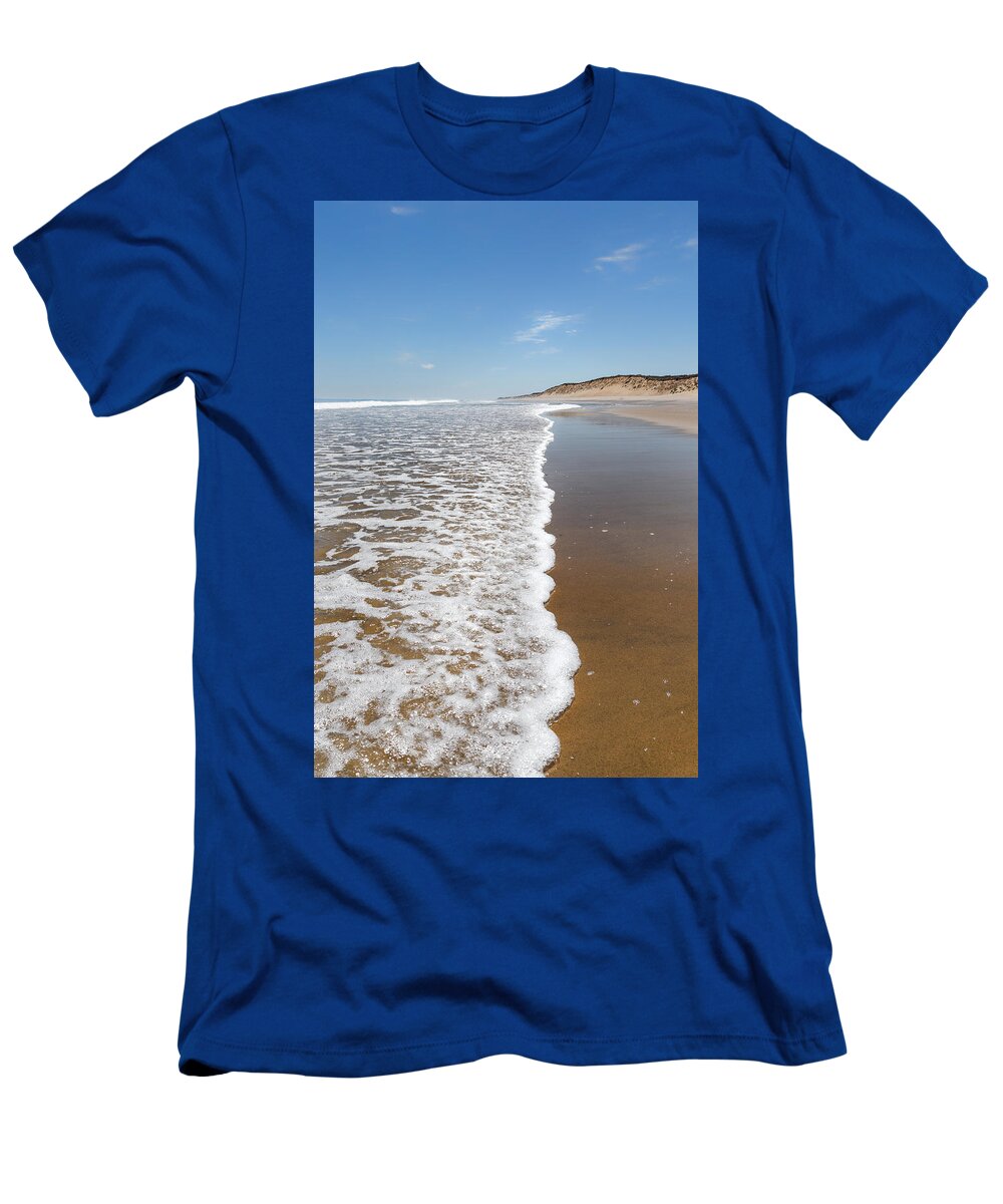 Cape Cod T-Shirt featuring the photograph Along The Beach by Bill Wakeley