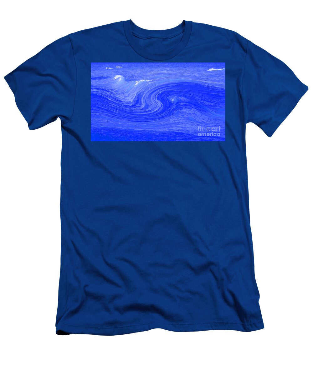First Star Art T-Shirt featuring the mixed media Alpha Wave by jrr by First Star Art