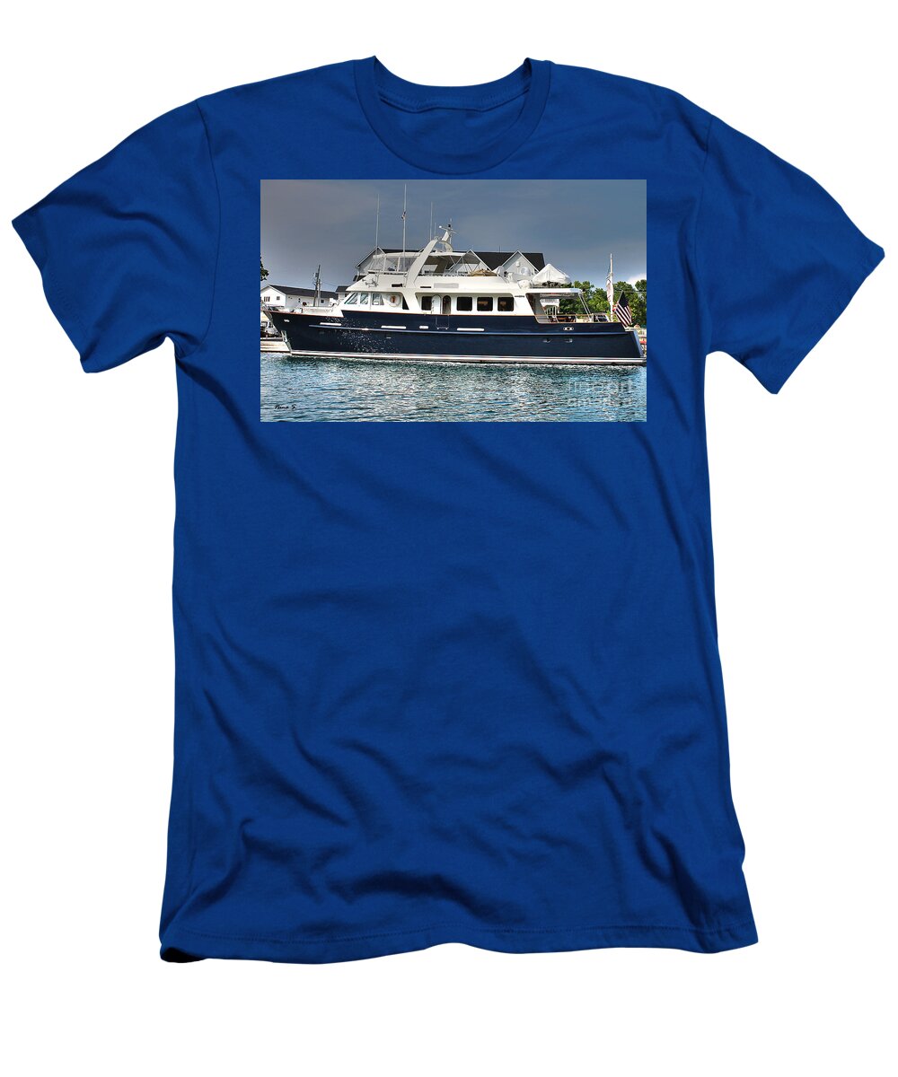 American T-Shirt featuring the photograph American Leisure Cruise by Nina Silver