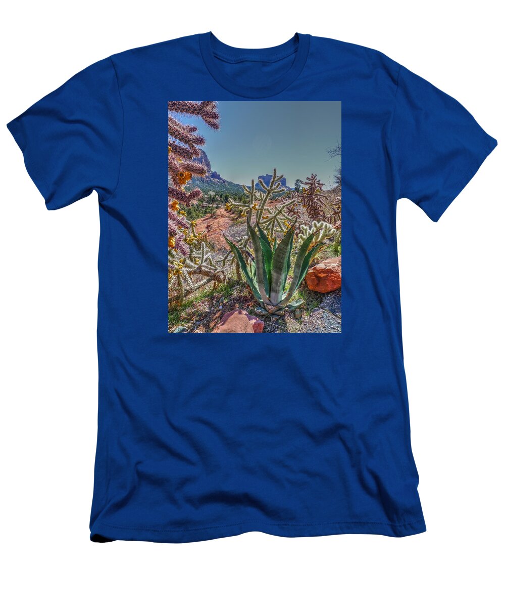 Arizona T-Shirt featuring the photograph Arizona Bell Rock Valley n7 by John Straton