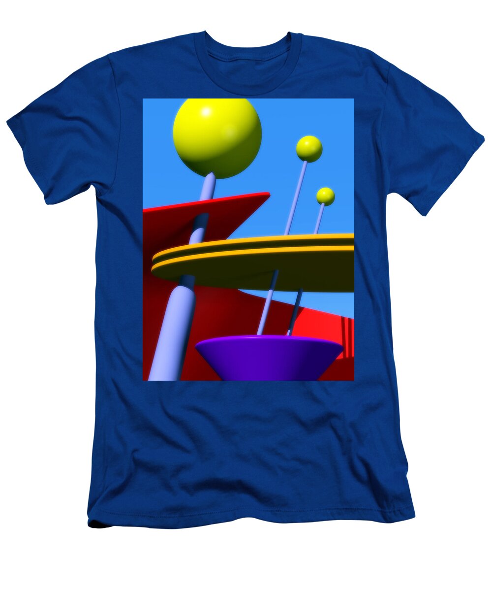 Atomic Age T-Shirt featuring the digital art Atomic Dream by Richard Rizzo