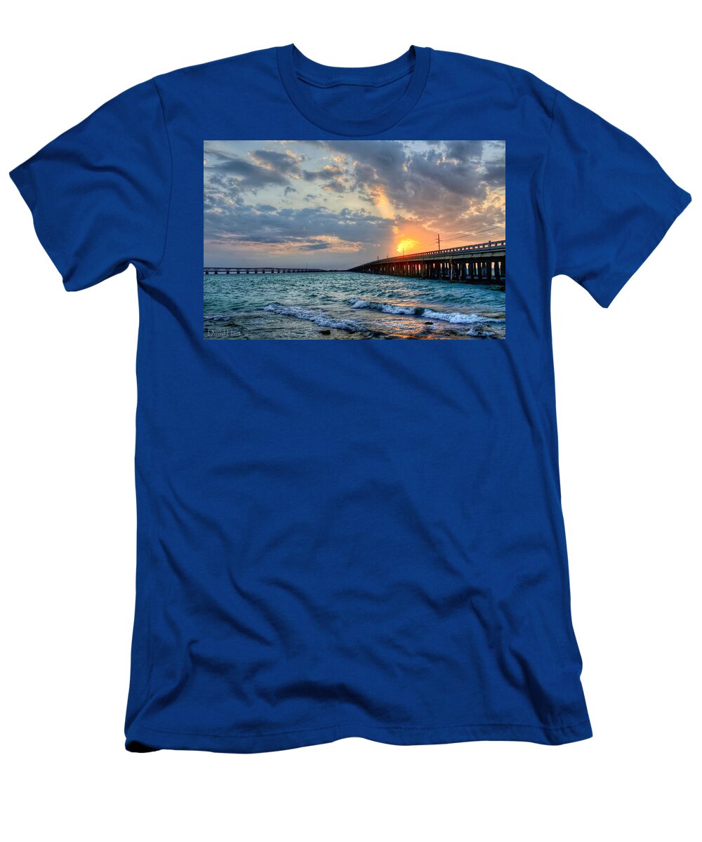 Bahia T-Shirt featuring the photograph Bahia Honda Sunset by David Hart