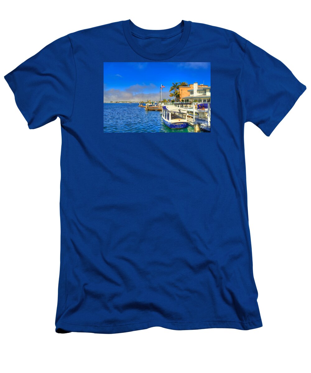 Balboa T-Shirt featuring the photograph Balboa Island - North by Jim Carrell