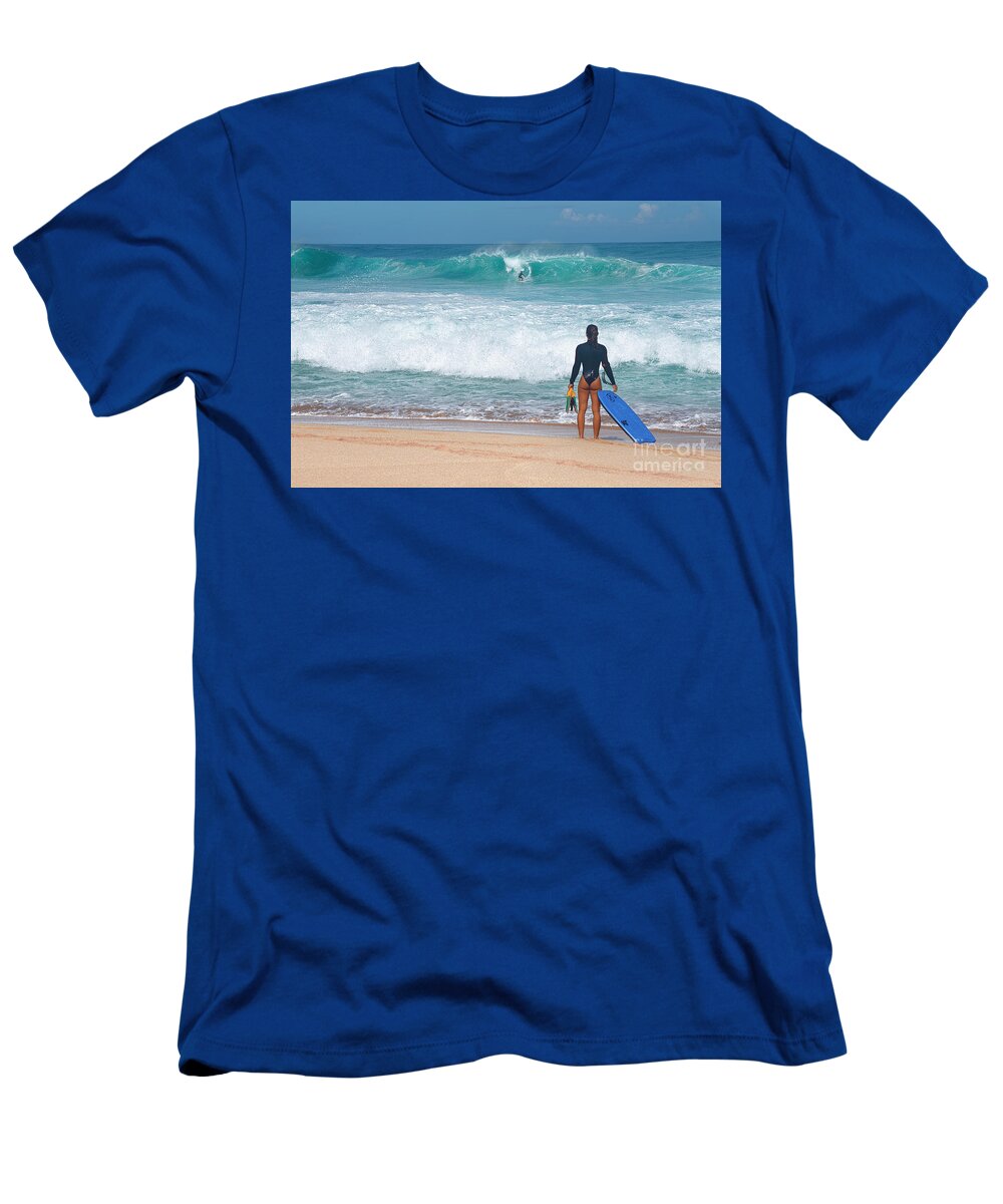Banzai Pipeline T-Shirt featuring the photograph Banzai Pipeline Aqua Dream by Aloha Art