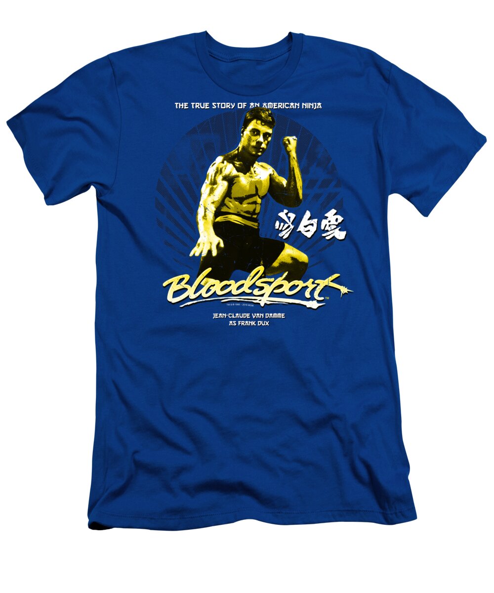  T-Shirt featuring the digital art Bloodsport - American Ninja by Brand A