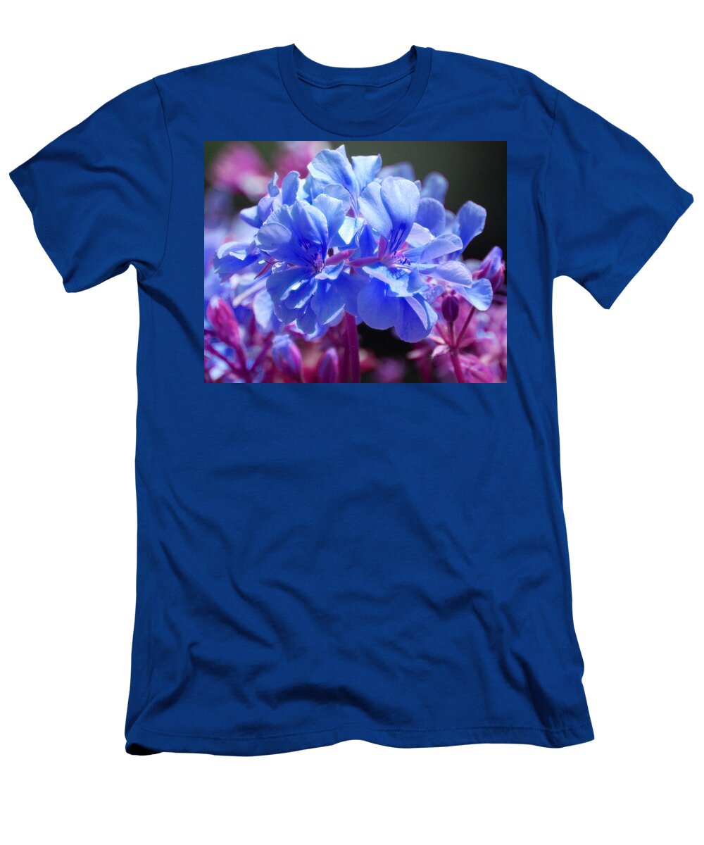  T-Shirt featuring the photograph Blue and Purple Flowers by Matt Quest