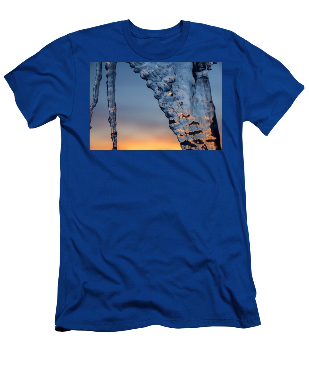 Bill Pevlor T-Shirt featuring the photograph Blue Ice by Bill Pevlor