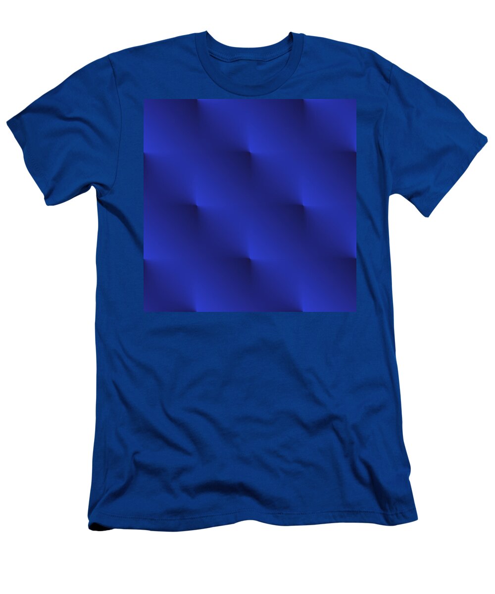 Antique T-Shirt featuring the digital art Blue Velvet by Valentino Visentini