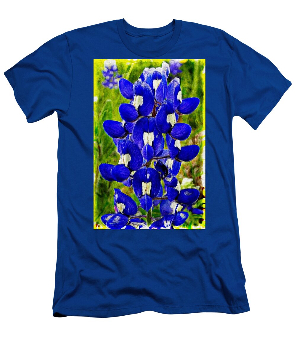 Bluebonnet T-Shirt featuring the photograph Bluebonnet by Kathy Churchman