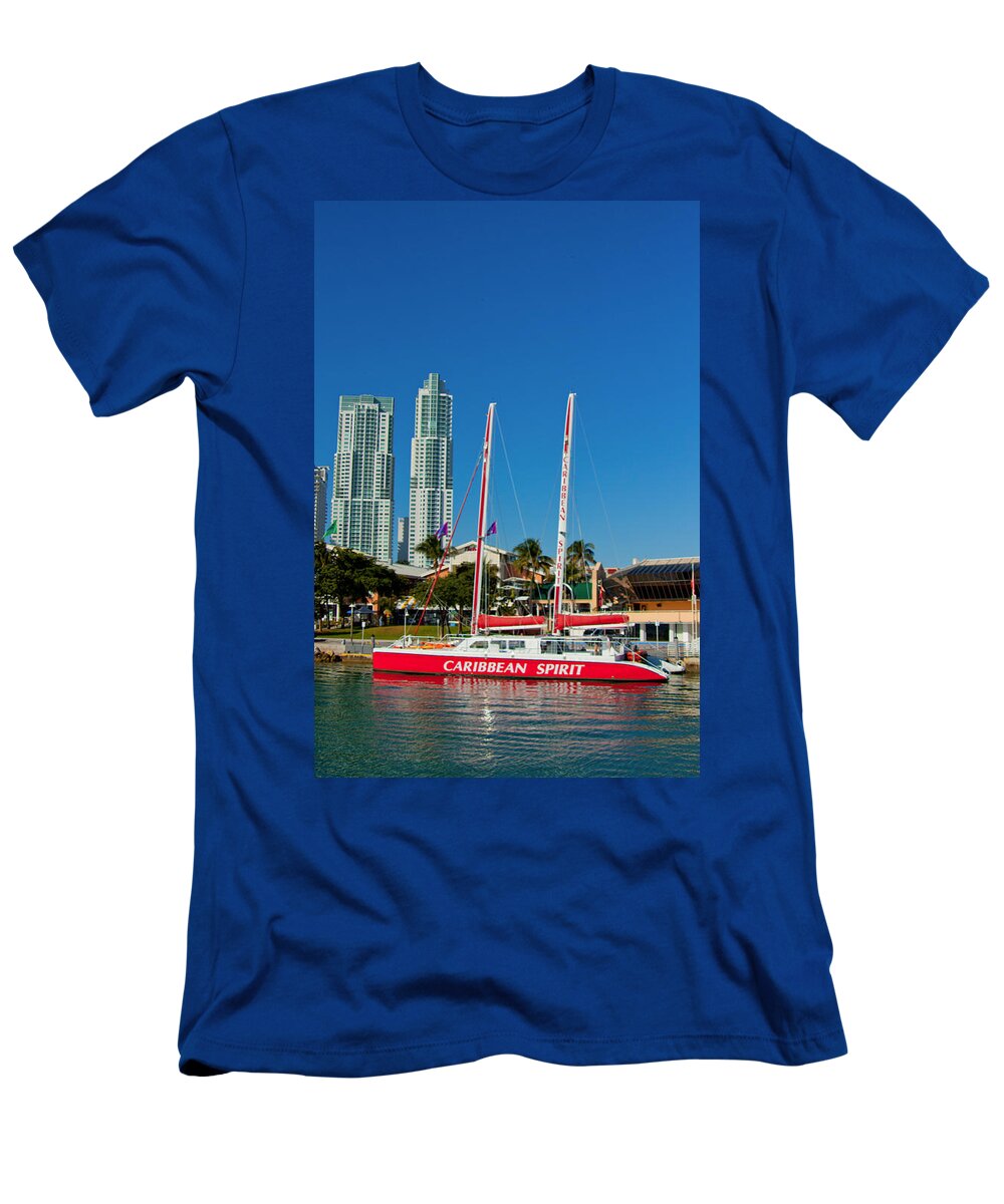 City T-Shirt featuring the photograph Boat by City by Dart Humeston