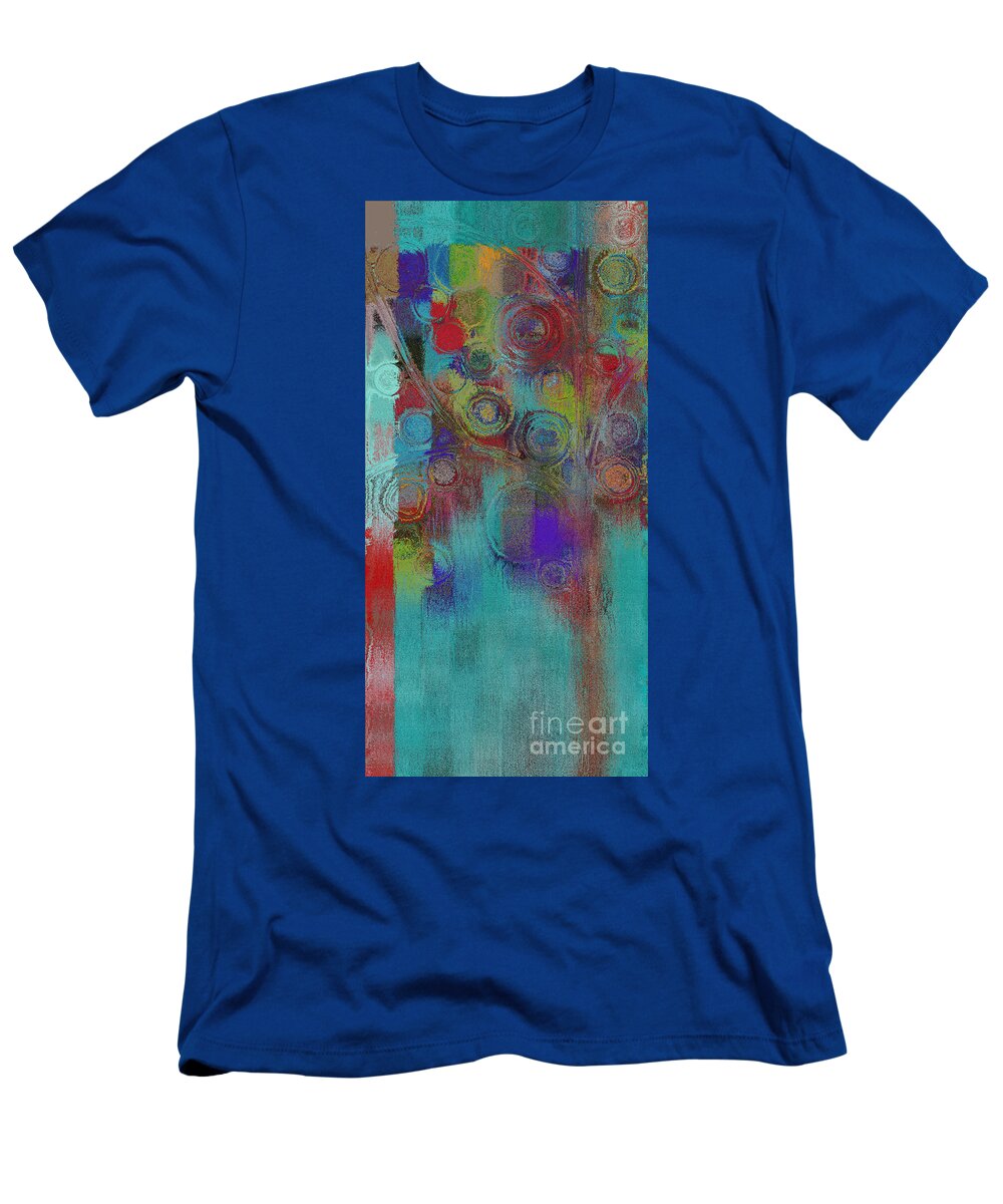 Tree T-Shirt featuring the painting Bubble Tree - sped09l by Variance Collections