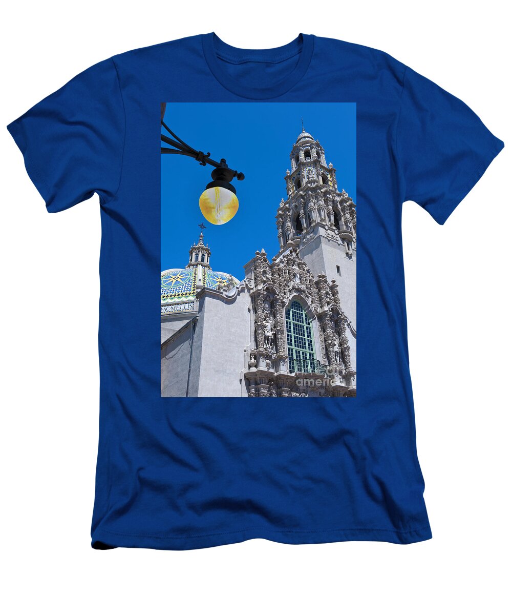 California Tower T-Shirt featuring the photograph Balboa Park California Tower by David Zanzinger
