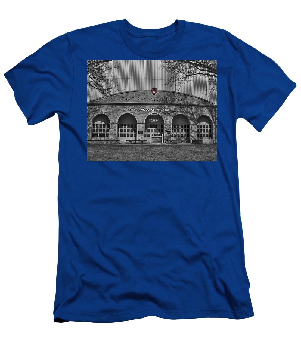 Badger T-Shirt featuring the photograph Camp Randall - Madison by Steven Ralser