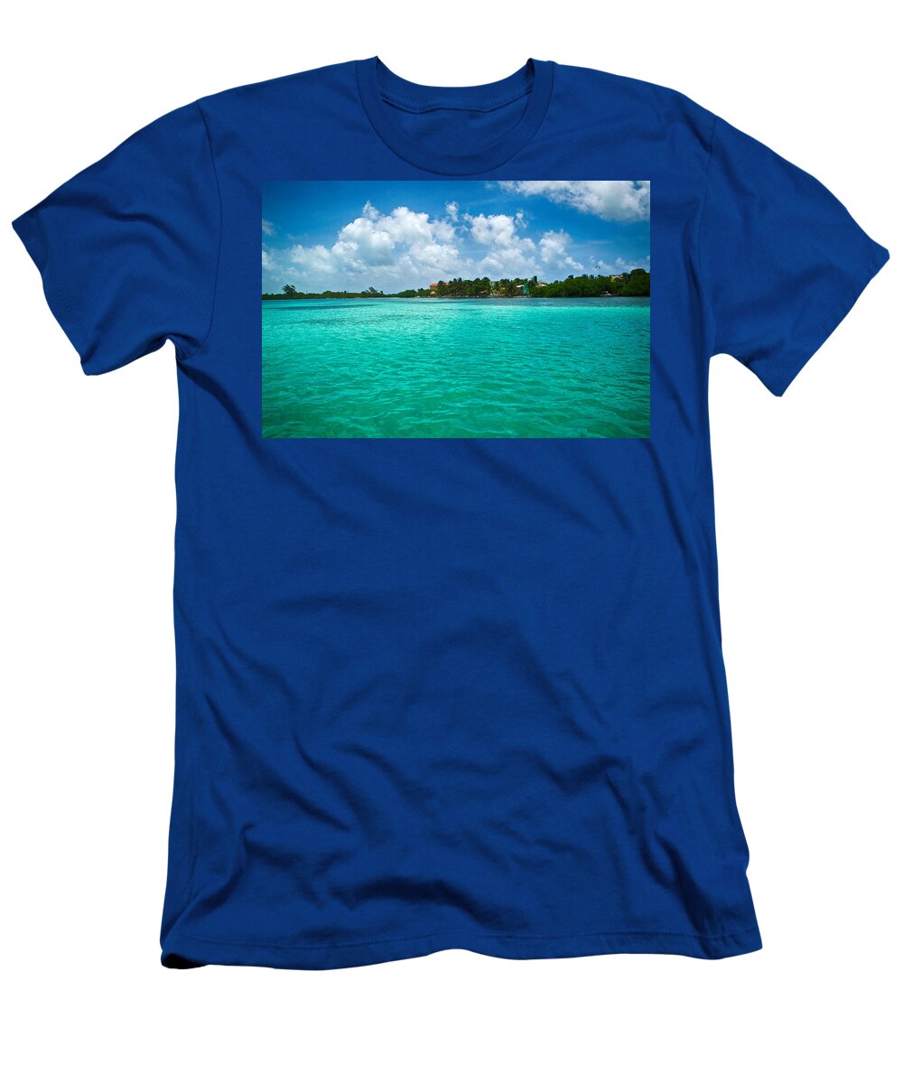 Caulker Cay T-Shirt featuring the photograph Caulker Cay Belize by Kristina Deane