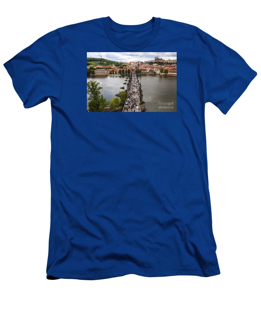 Charles Bridge T-Shirt featuring the photograph Charles Bridge by Diane Macdonald