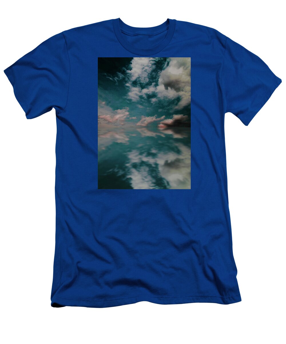 Sky T-Shirt featuring the photograph Cloud Reflections by John Stuart Webbstock