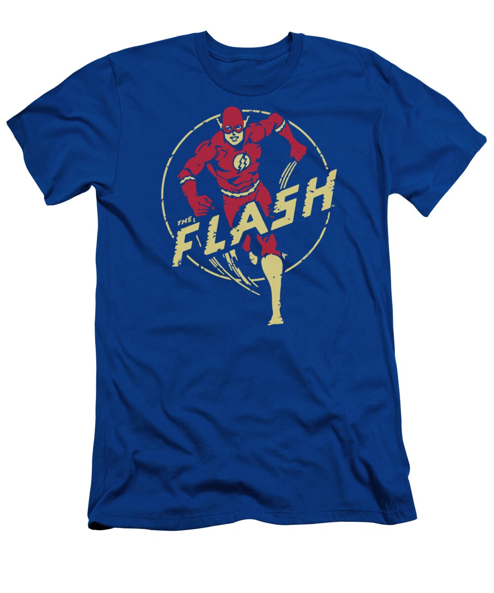 Dc Comics T-Shirt featuring the digital art Dc - Flash Comics by Brand A