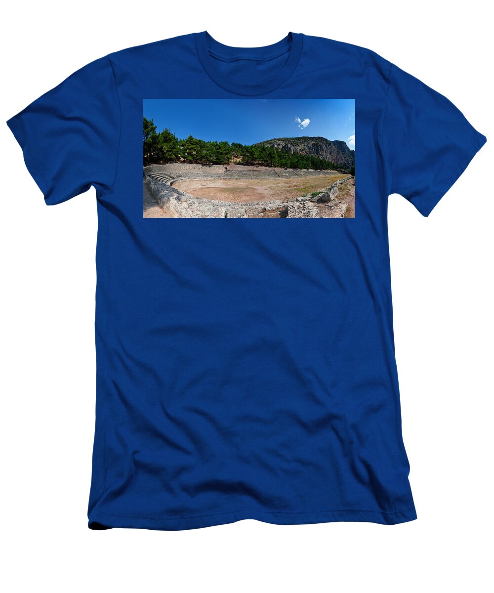 Ancient T-Shirt featuring the photograph Delphi - Greece by Constantinos Iliopoulos