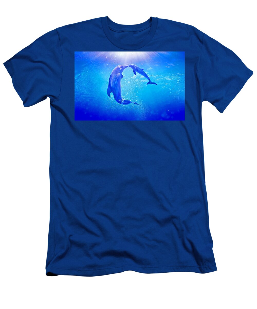 Dolphin Tale 2 T-Shirt featuring the photograph Dolphin Tale 2 by Movie Poster Prints