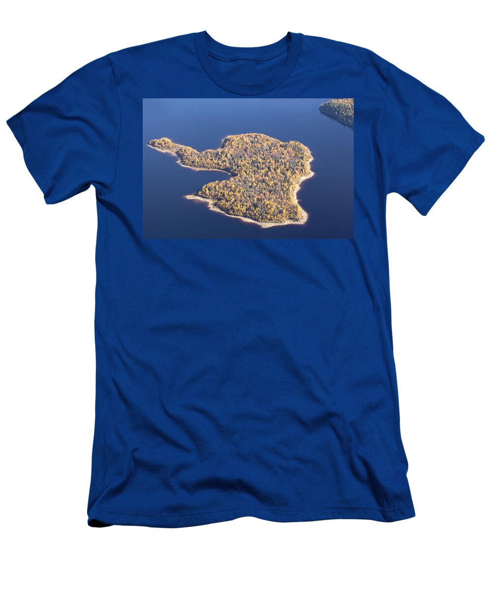 aerial View T-Shirt featuring the photograph Elephant Island by Eunice Gibb