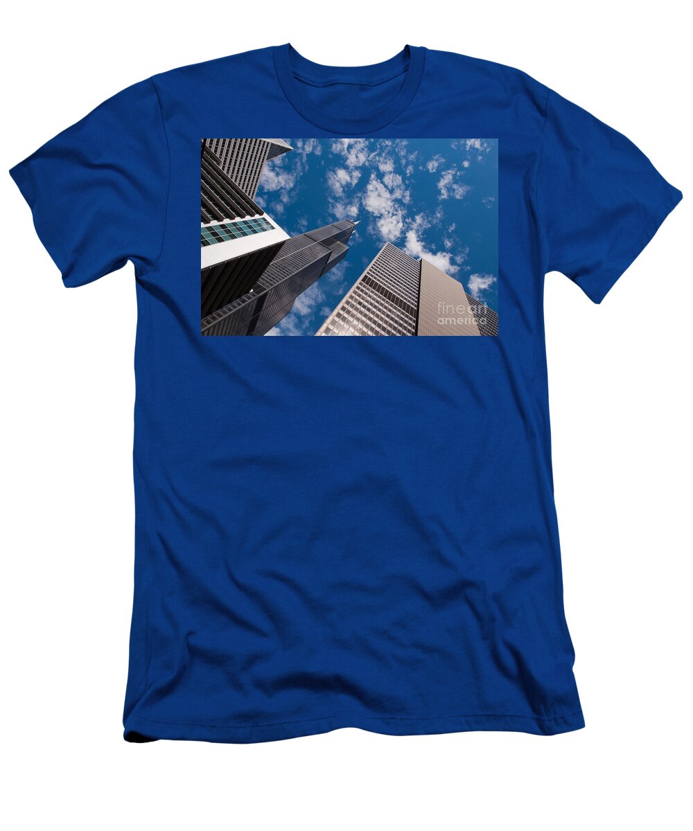 Chicago Downtown T-Shirt featuring the photograph ex Sears Tower Chicago by Dejan Jovanovic