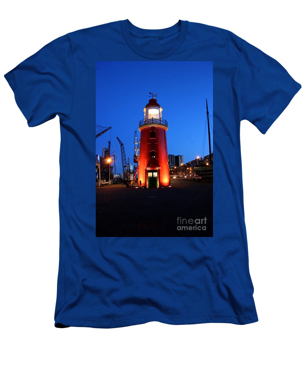 Rotterdam Holland Museum T-Shirt featuring the photograph Faro Museo de Rotterdam Holland by Francisco Pulido