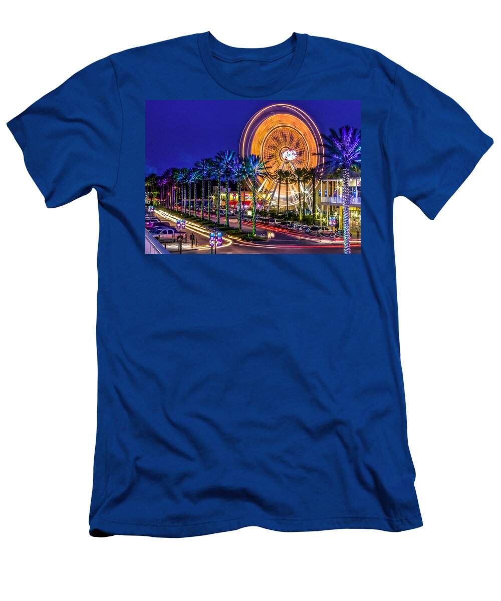 Alabama T-Shirt featuring the photograph Ferris Wheel At The Wharf by Rob Sellers