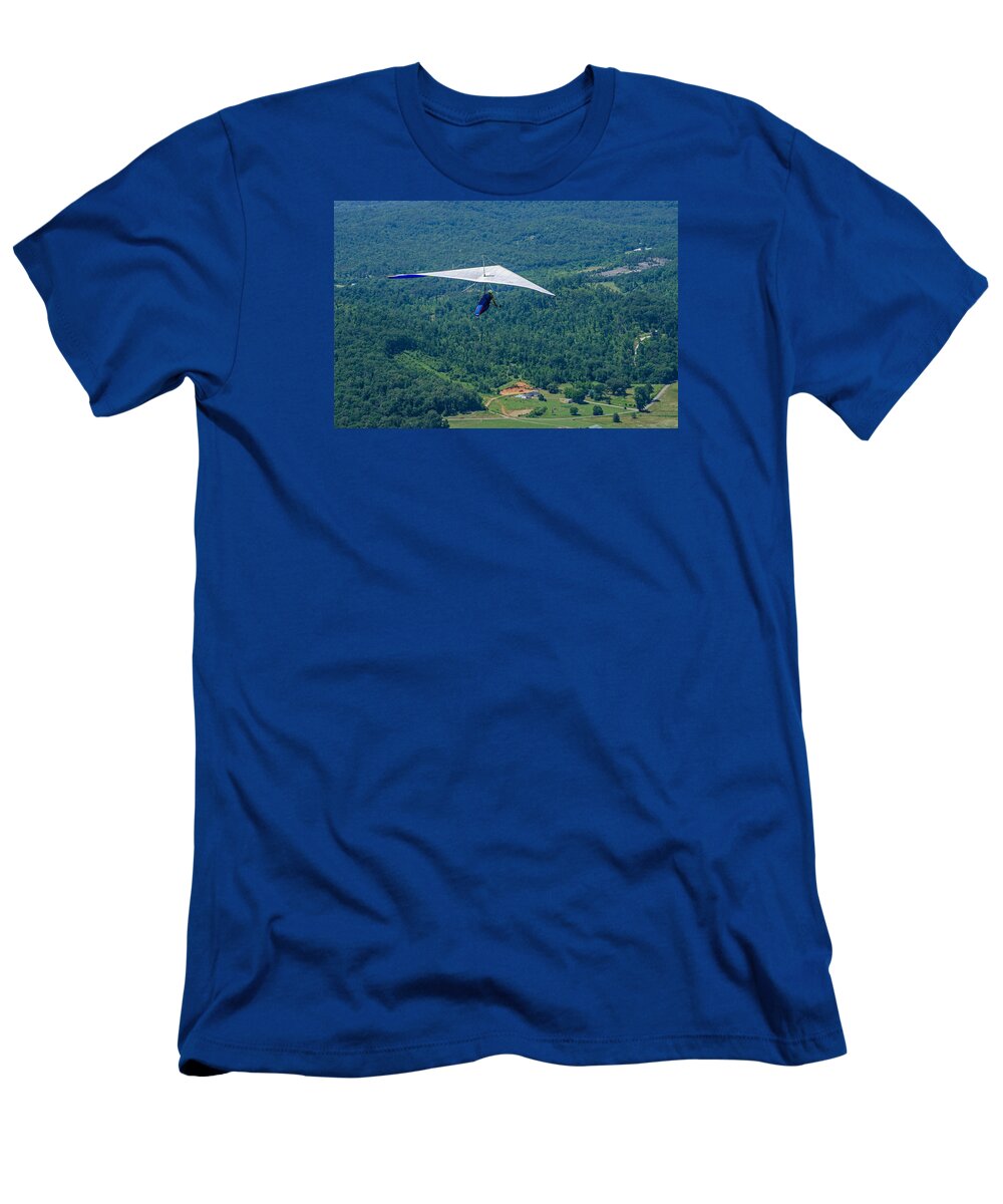 Hang Gliding T-Shirt featuring the photograph Flyin High by Susan McMenamin