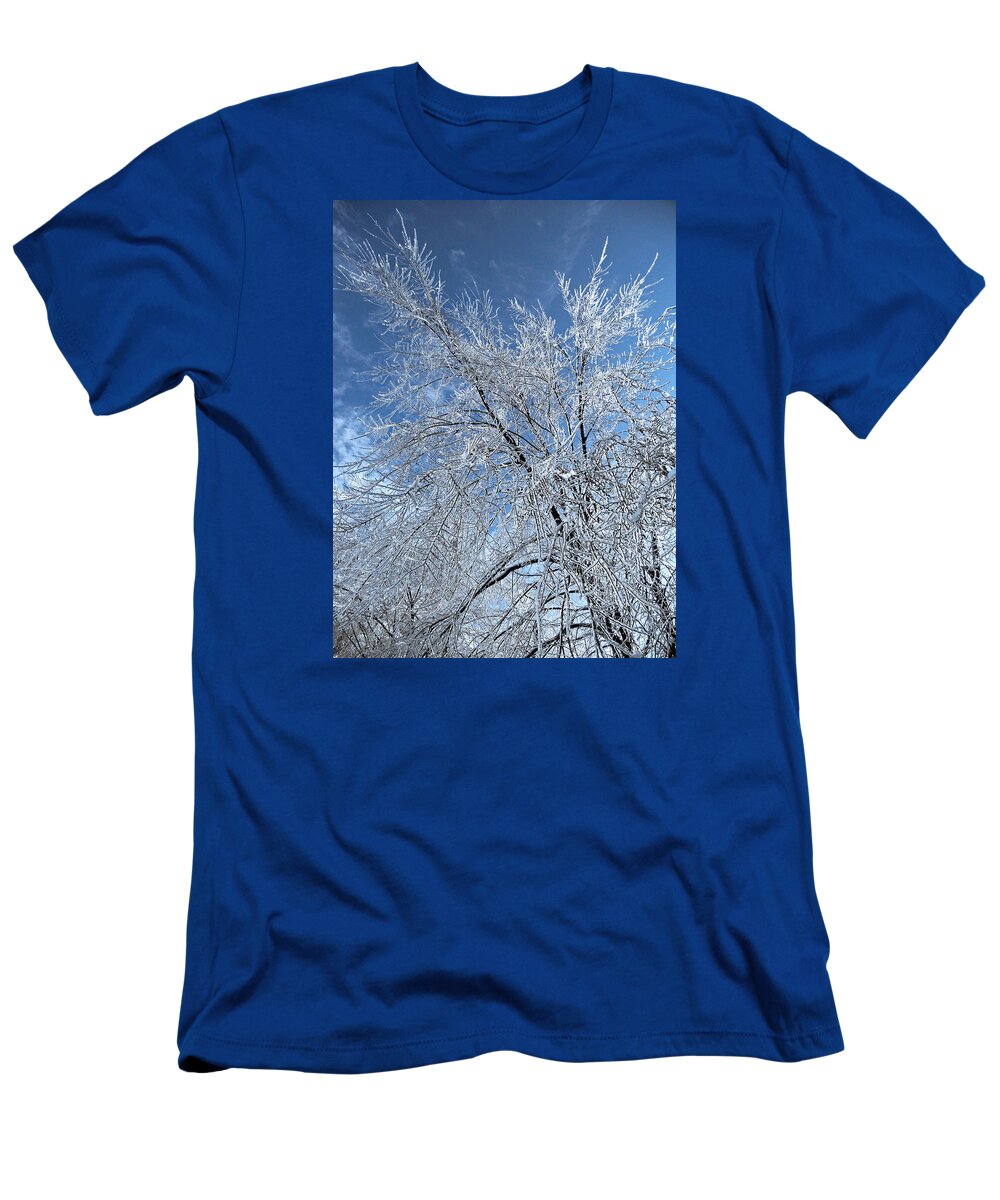 North America T-Shirt featuring the photograph Freezing Rain ... by Juergen Weiss