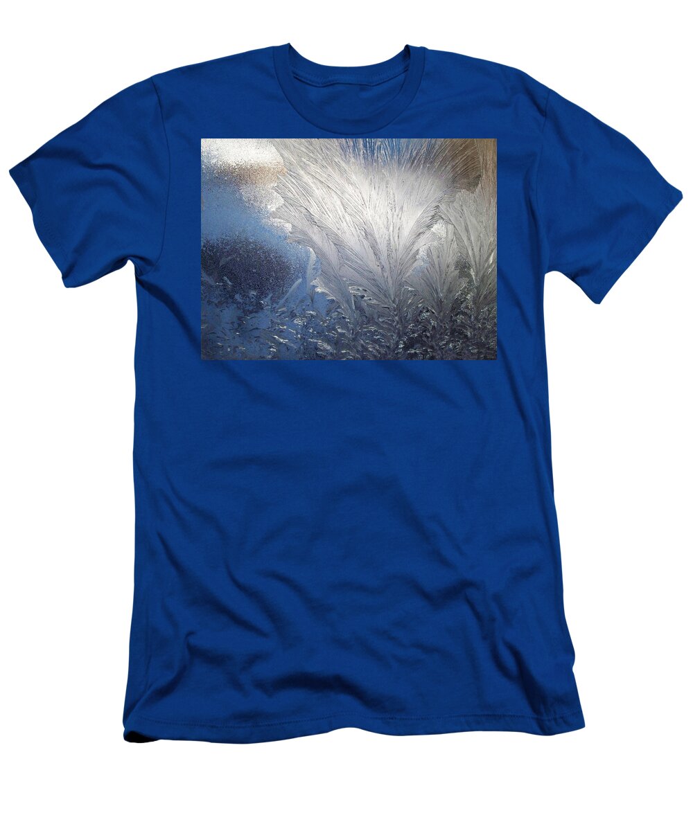 Frost Ferns T-Shirt featuring the photograph Frost Ferns by Joy Nichols