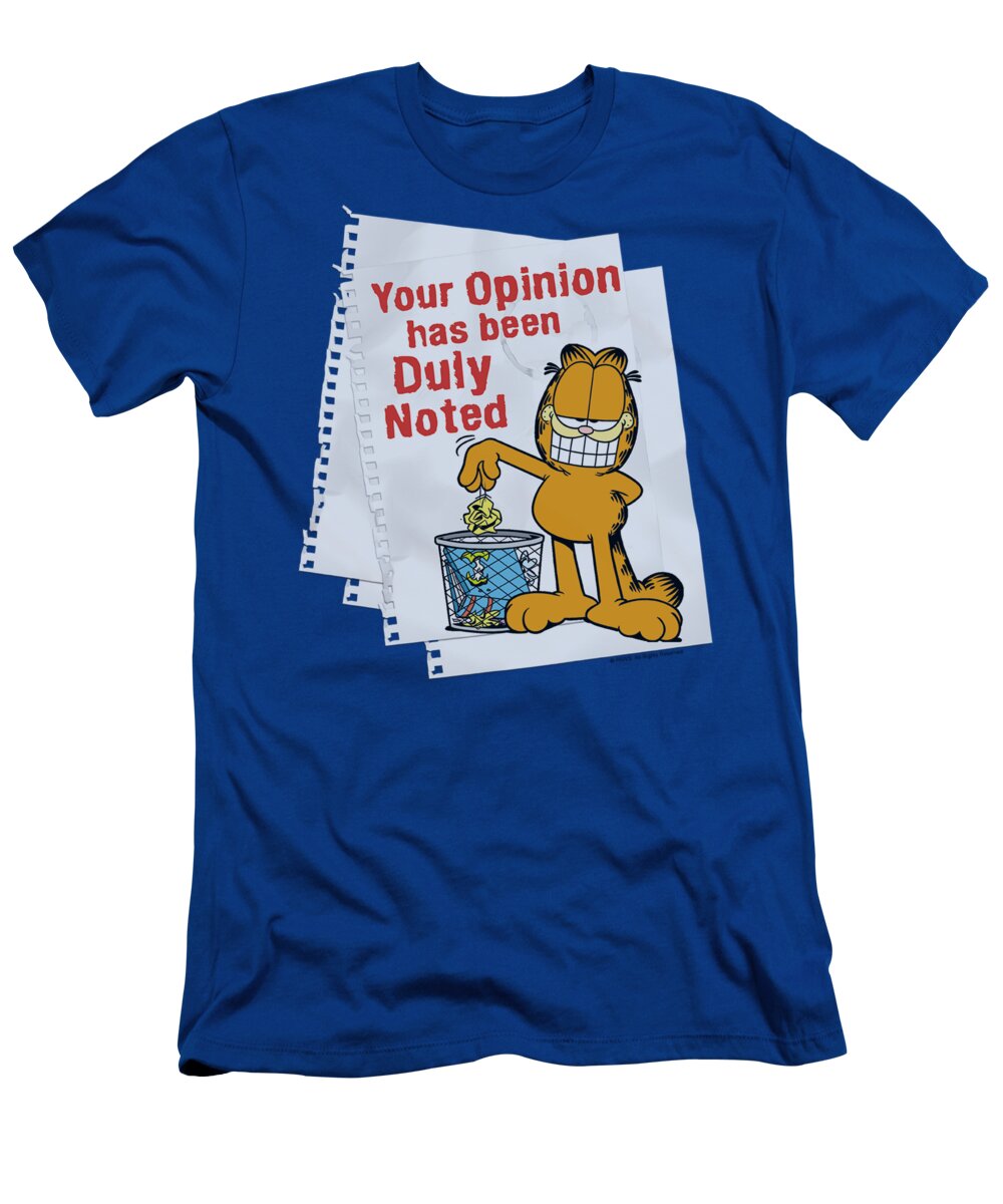Garfield T-Shirt featuring the digital art Garfield - Duly Noted by Brand A