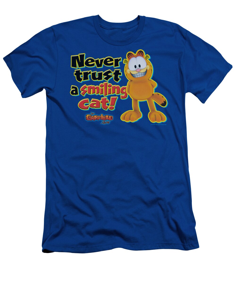 Garfield T-Shirt featuring the digital art Garfield - Smiling by Brand A