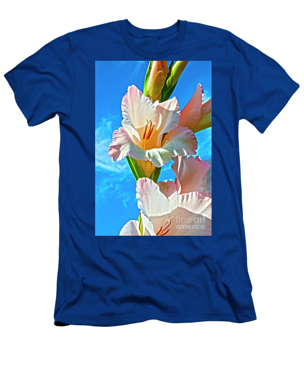 Gladiolus T-Shirt featuring the photograph Gladiolus by Heiko Koehrer-Wagner