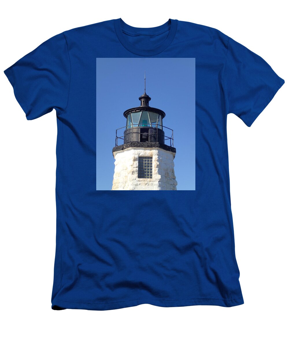 Lighthouse T-Shirt featuring the photograph Goat Island Lighthouse by Robert Nickologianis