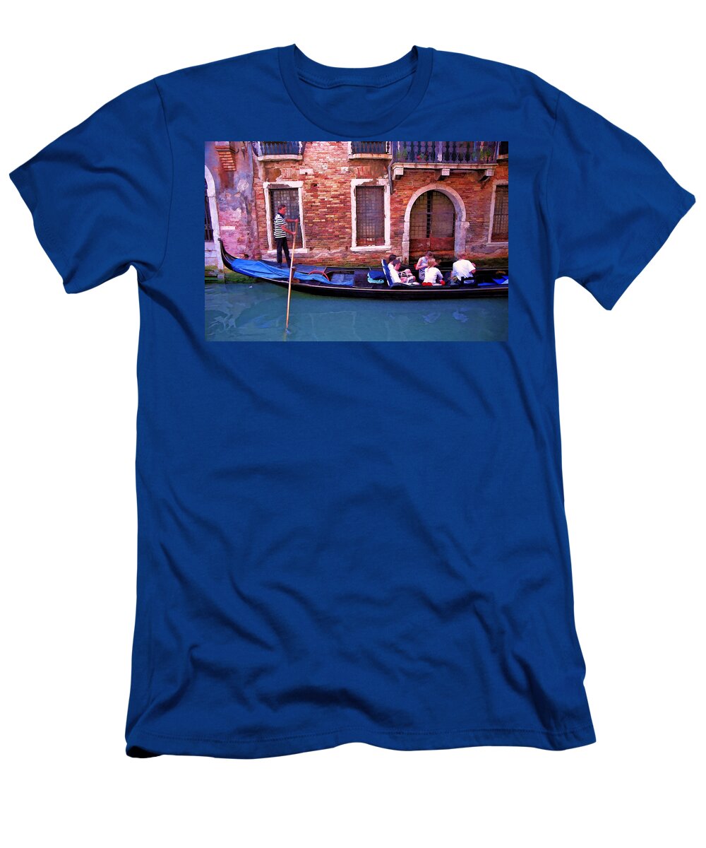 Venice T-Shirt featuring the photograph Gondola 4 by Allen Beatty