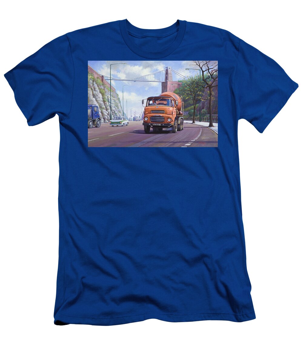 Albion T-Shirt featuring the painting Good mixer by Mike Jeffries