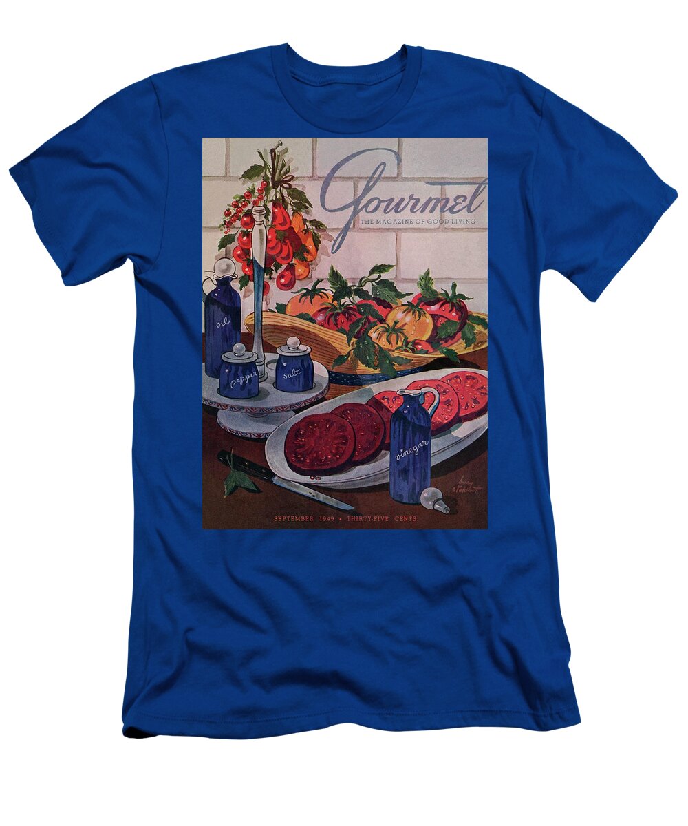 Food T-Shirt featuring the photograph Gourmet Cover Of Tomatoes And Seasoning by Henry Stahlhut
