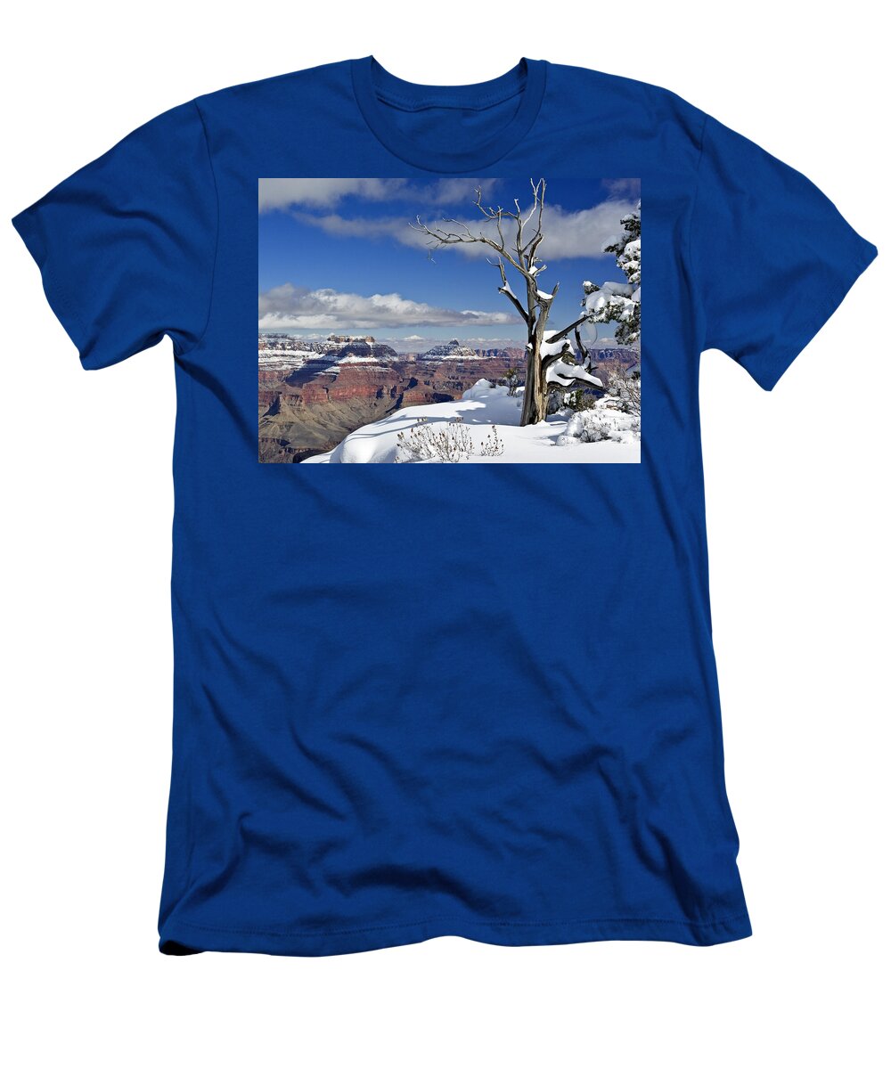 Grand Canyon T-Shirt featuring the photograph Grand Canyon Winter -2 by Paul Riedinger